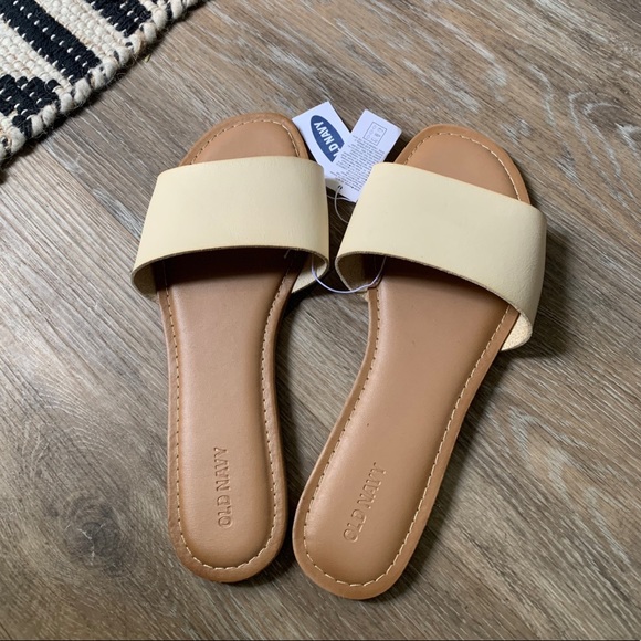 Old Navy Shoes - NWT old navy cream slip on sandal